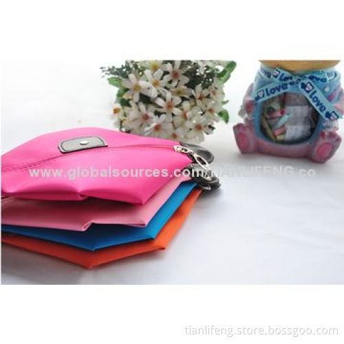 Zip folding colourful cosmetic bag